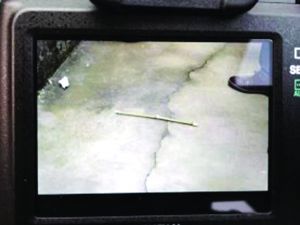 在女子家发现了打孩子的竹条