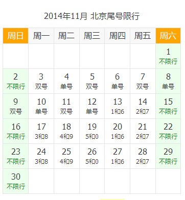 北京apec会议时间公布单双号限行 增开多向列车