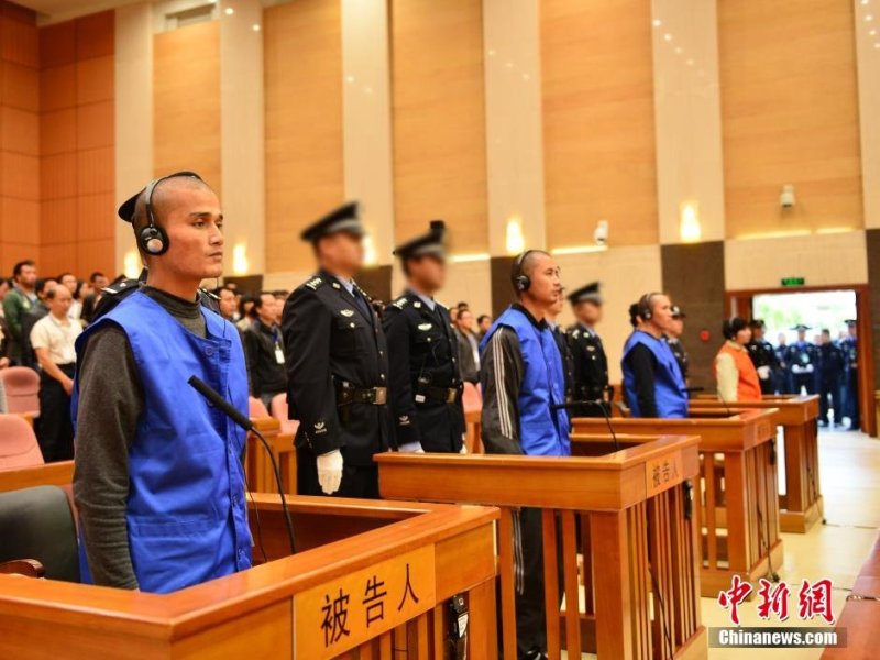 昆明火车站暴恐案二审庭审现场