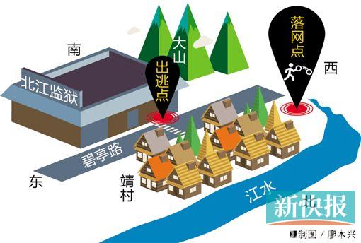 韶关越狱犯监狱附近草丛被抓获 落网时似受伤未愈