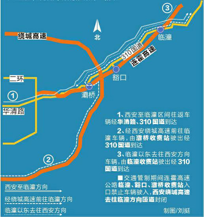 西临高速下午1时起临时管制42小时 禁止车辆通行