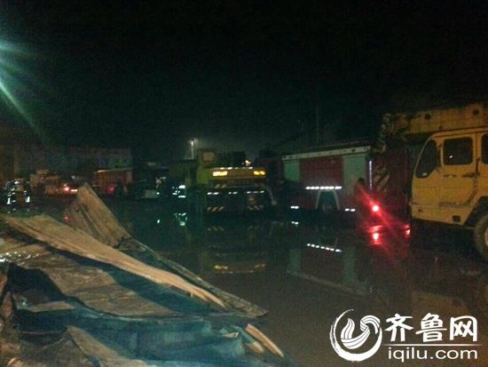 山东寿光一车间发生火灾致18人死 省长赶赴现场