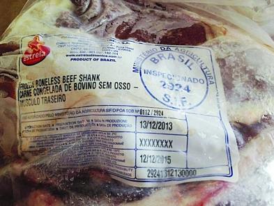 江苏查获300吨疯牛肉 巴西牛肉流通一年多未被查