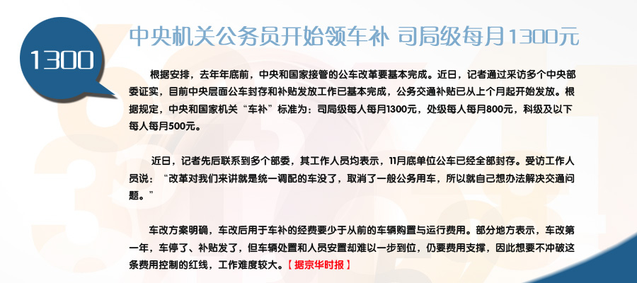 多地今年社保缴费基数标准上浮 中央机关公务员开领车补 【9】