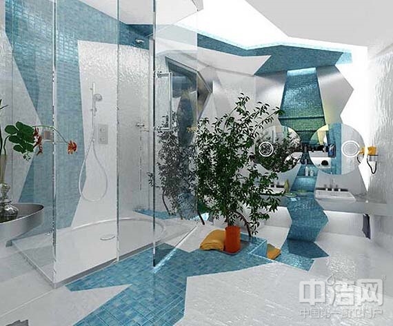 色彩装点浪漫 13款创意卫浴间
