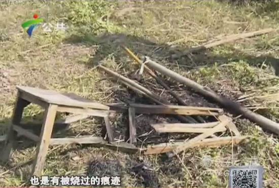 随后，也来了两名女教官，她们过来疑似是烧水或者干其他事，之后，多名教官就是在这片空地上，对这只狗进行宰杀。之后，有人运来柴火，将桶里的东西拿出，并进行烧烤。