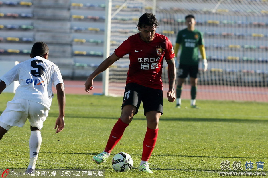 恒大热身赛2-1巴拉纳竞技 恒大或延续压迫性打法