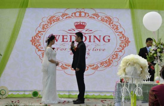 金秋时节 白鹿原现“葡萄架下的婚礼” 