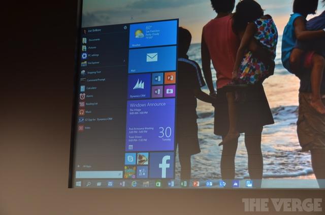 微软发布会对外展示Windows 10 未来将覆盖全平台